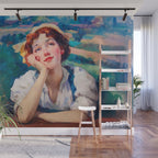 Daydream in Autumn Fields Wall Mural Gallery Image 1