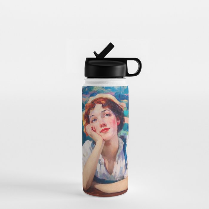Daydream in Autumn Fields Water Bottle Gallery Image 1