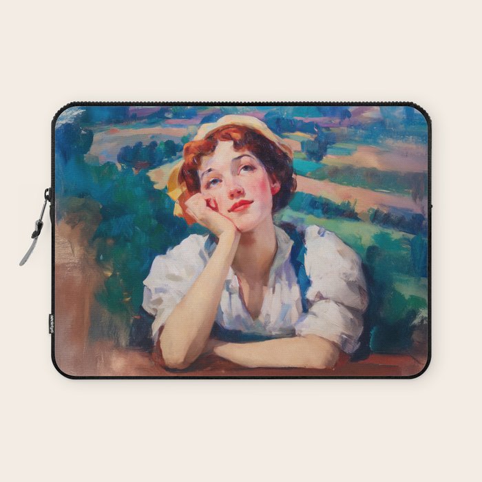 Daydream in Autumn Fields Laptop Sleeve Gallery Image 1