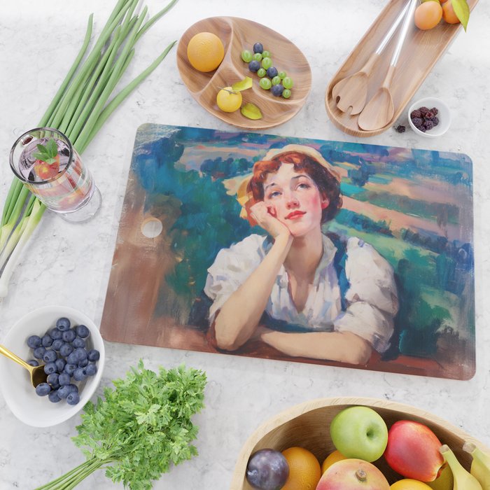 Daydream in Autumn Fields Cutting Board Gallery Image 2
