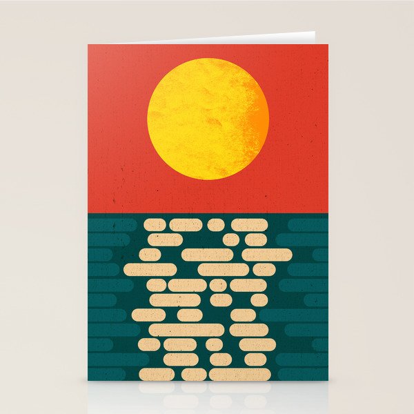 Sun Over The Sea - Afternoon Stationery Card Gallery Image 1