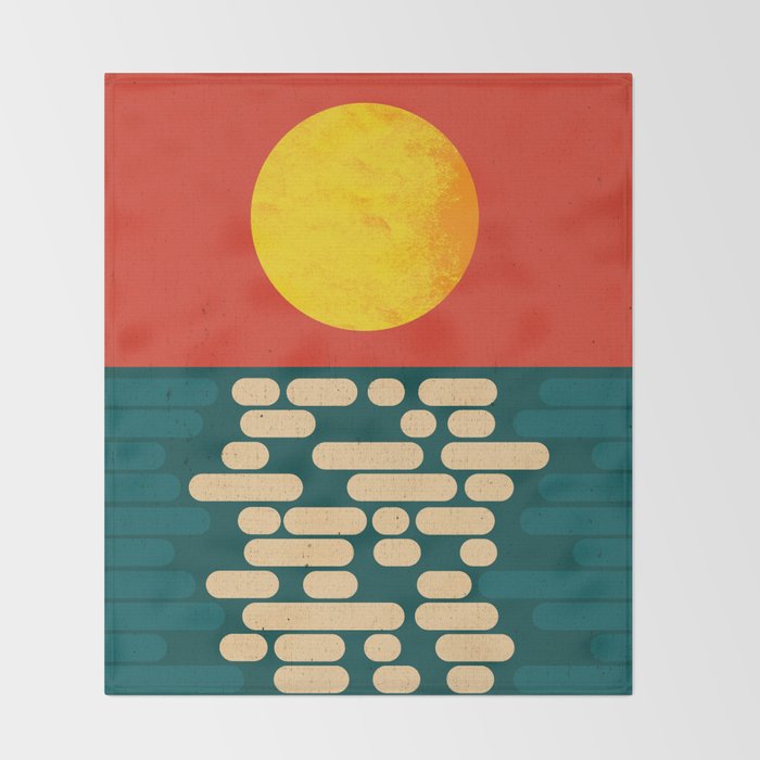 Sun Over The Sea - Afternoon Throw Blanket Gallery Image 2