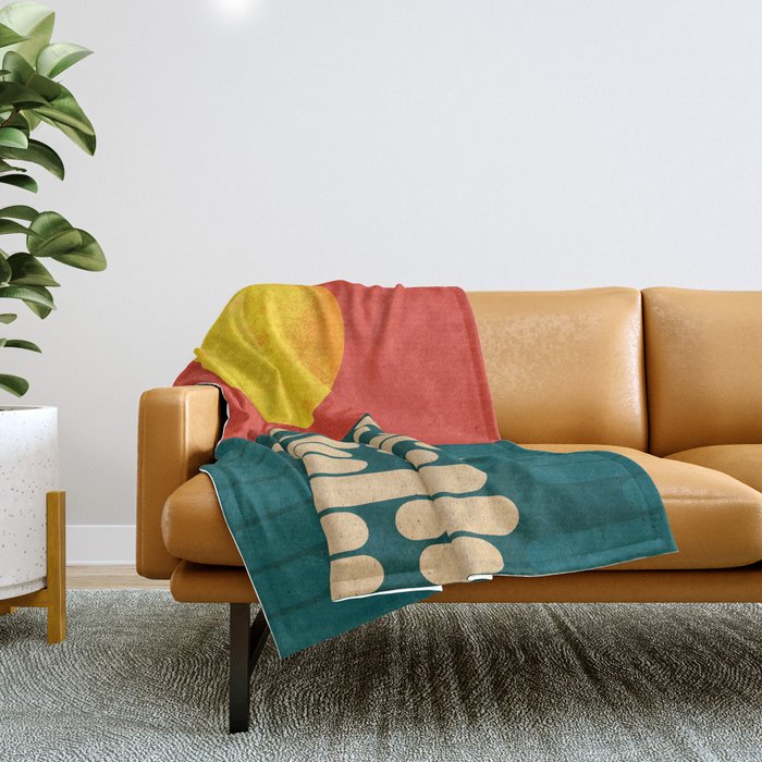 Sun Over The Sea - Afternoon Throw Blanket Gallery Image 1