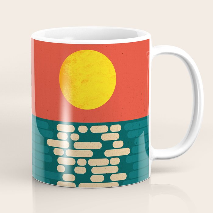 Sun Over The Sea - Afternoon Coffee Mug Gallery Image 1