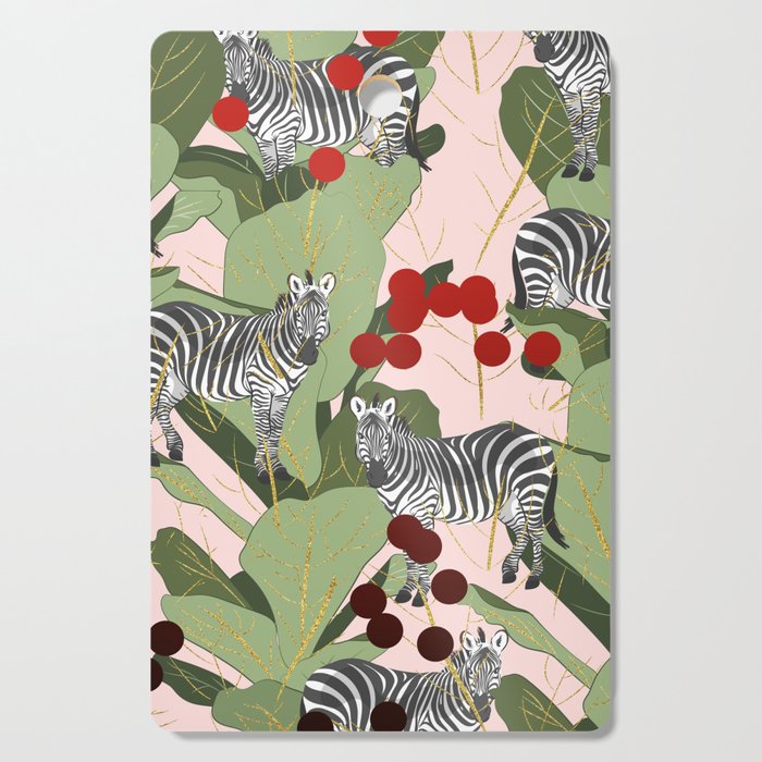 Zebra Harem #society6 #decor #buyart Cutting Board Gallery Image 1