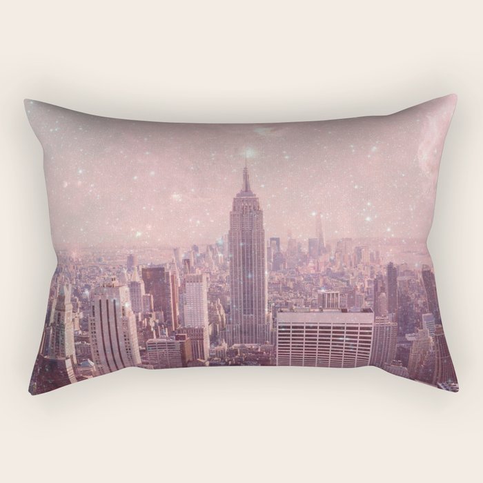 Stardust Covering New York Rectangular Pillow Gallery Image 1
