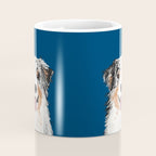 Australian Shepherd blue merle cute pet portrait dog person must have gifts for aussie owner  Coffee Mug Gallery Image 4