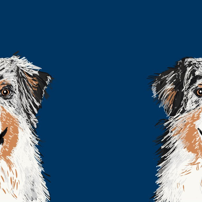 Australian Shepherd blue merle cute pet portrait dog person must have gifts for aussie owner  Coffee Mug Gallery Image 2