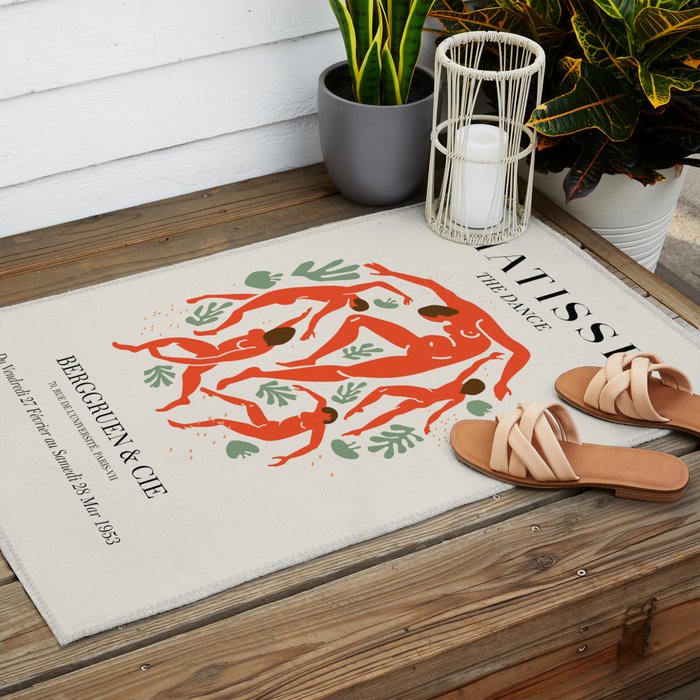Matisse The Dance Art Outdoor Rug Gallery Image 2