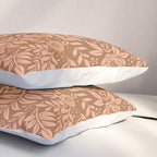 Summer Cheetah Floral Pattern - Fawn Brown Pillow Sham Gallery Image 3