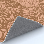 Summer Cheetah Floral Pattern - Fawn Brown Rug Gallery Image 4