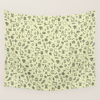 Doodles Pattern Wall Tapestry Gallery Image 4