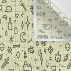 Doodles Pattern Wall Tapestry Gallery Image 3