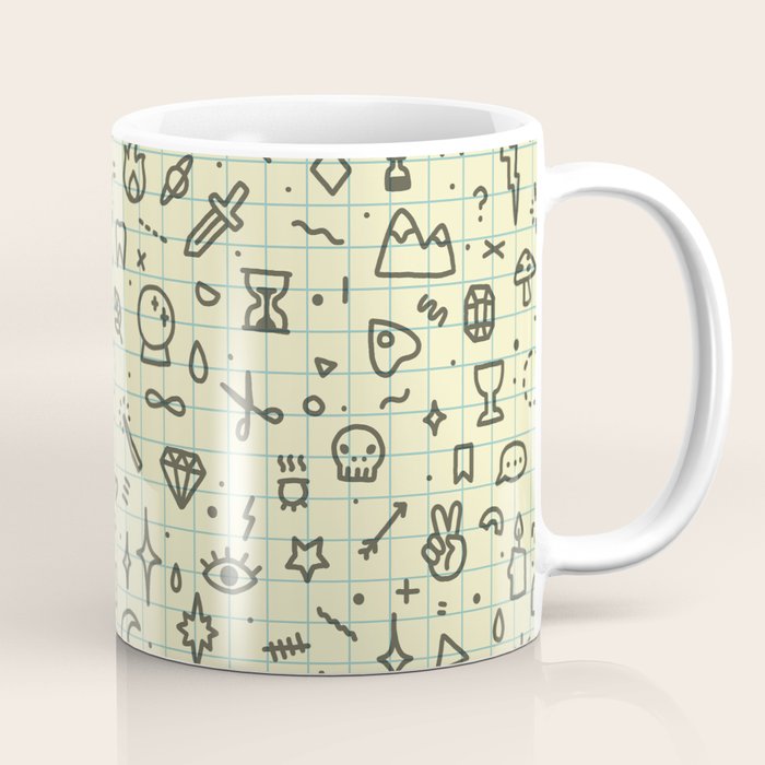 Doodles Pattern Coffee Mug Gallery Image 1