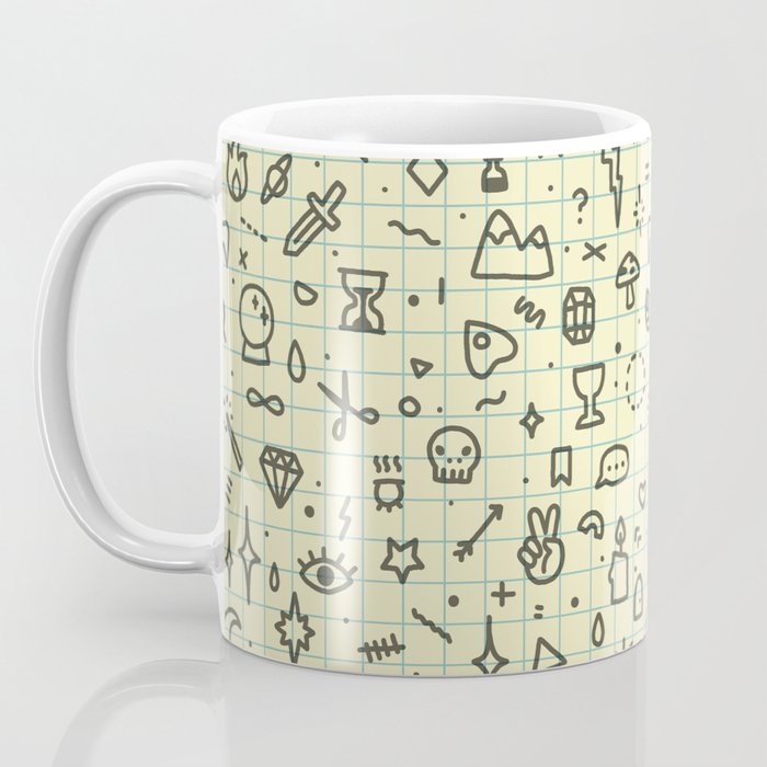 Doodles Pattern Coffee Mug Gallery Image 3