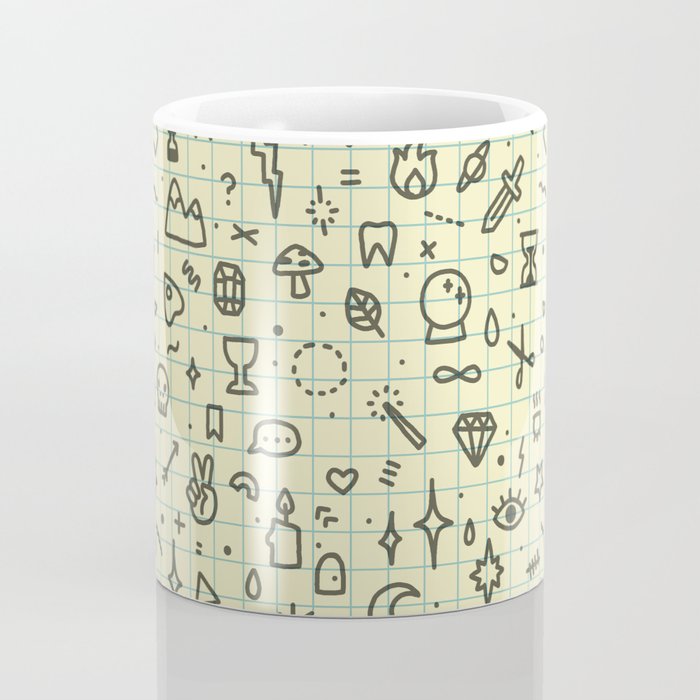 Doodles Pattern Coffee Mug Gallery Image 4
