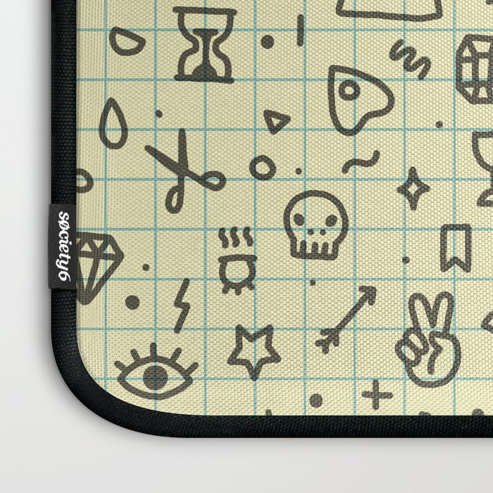 Doodles Pattern Laptop Sleeve Gallery Image 3