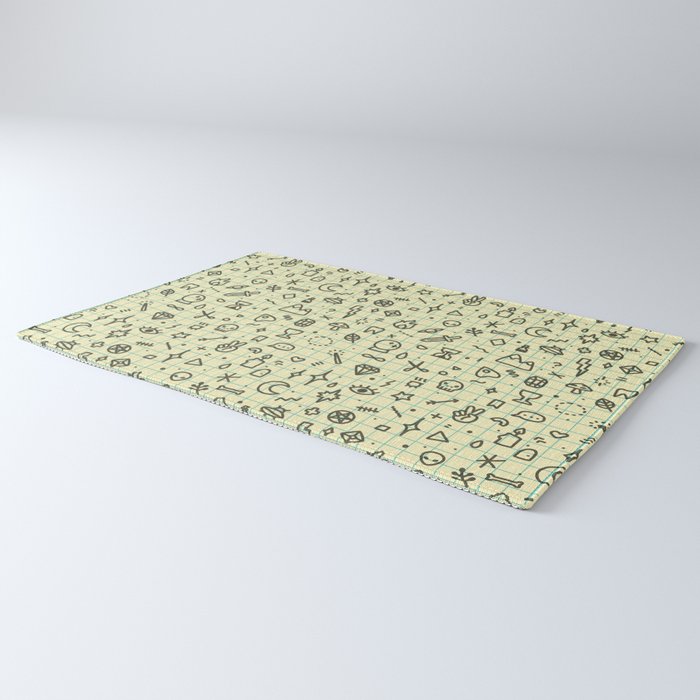 Doodles Pattern Rug Gallery Image 3