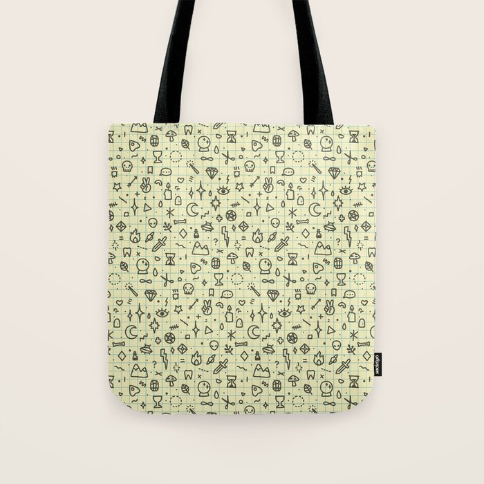 Doodles Pattern Tote Bag Gallery Image 1