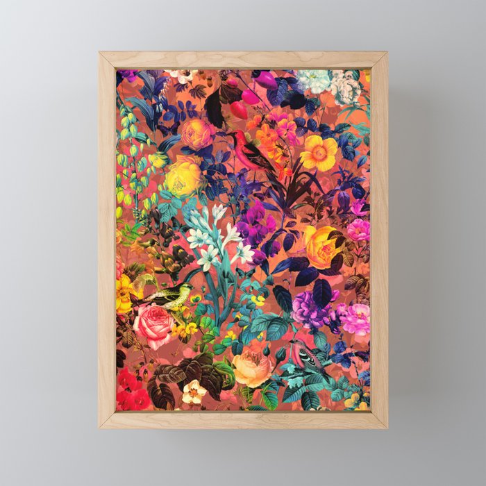 Floral and Birds II Mini Art Print Gallery Image 1
