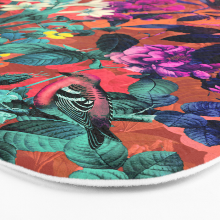 Floral and Birds II Bath Mat Gallery Image 3
