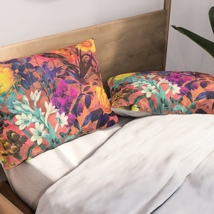 Floral and Birds II Pillow Sham Gallery Image 2