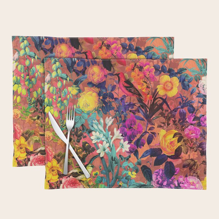 Floral and Birds II Placemat Gallery Image 1