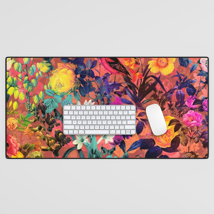 Floral and Birds II Desk Mat Gallery Image 1