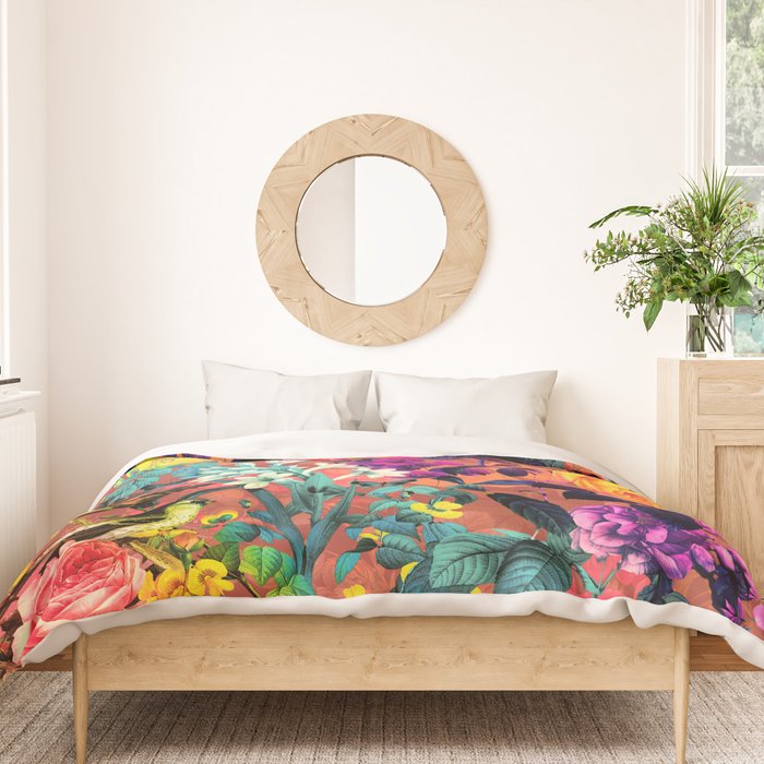 Floral and Birds II Duvet Cover Gallery Image 3