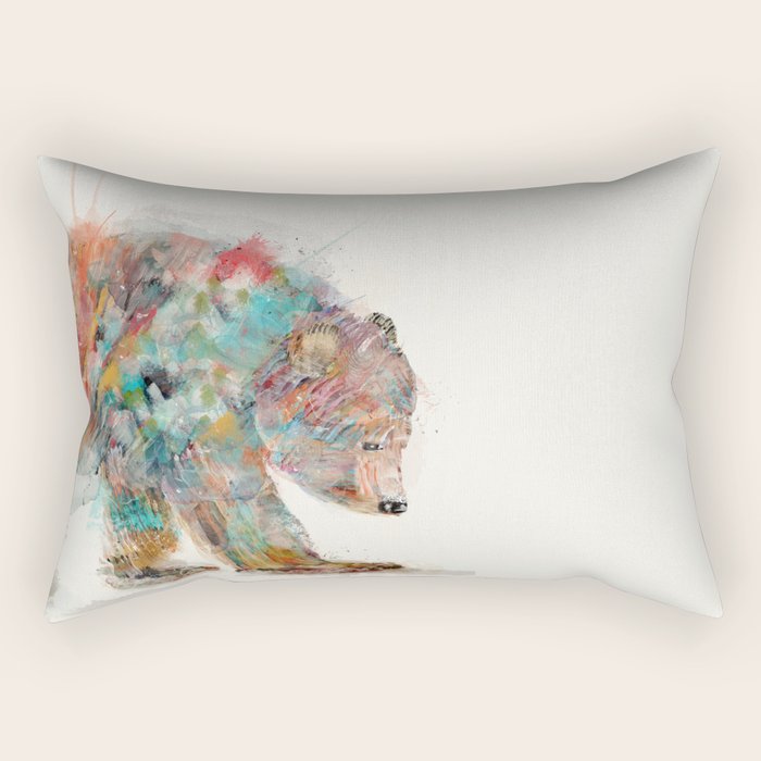 into the wild (the grizzly bear Rectangular Pillow Gallery Image 1