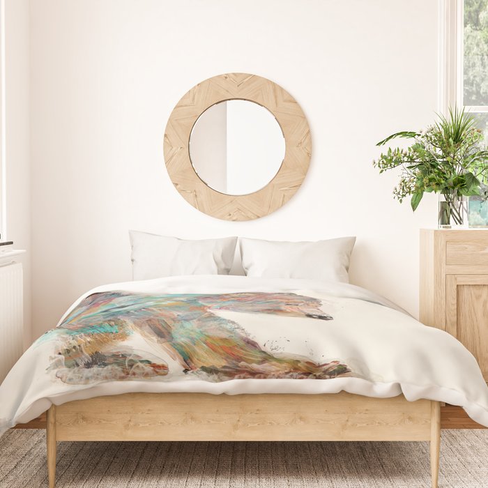 into the wild (the grizzly bear Duvet Cover Gallery Image 3