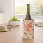 Purple & Orange Magic Mushrooms Wine Chiller Gallery Image 4