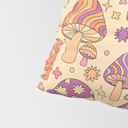 Purple & Orange Magic Mushrooms Pillow Sham Gallery Image 4