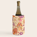 Purple & Orange Magic Mushrooms Wine Chiller Gallery Image 2