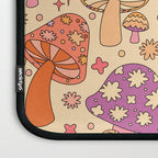 Purple & Orange Magic Mushrooms Laptop Sleeve Gallery Image 3