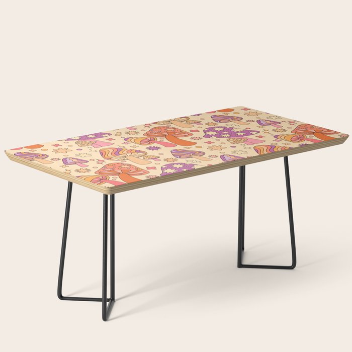 Purple & Orange Magic Mushrooms Coffee Table Gallery Image 1
