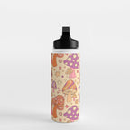 Purple & Orange Magic Mushrooms Water Bottle Gallery Image 3