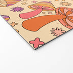 Purple & Orange Magic Mushrooms Welcome Mat Gallery Image 2