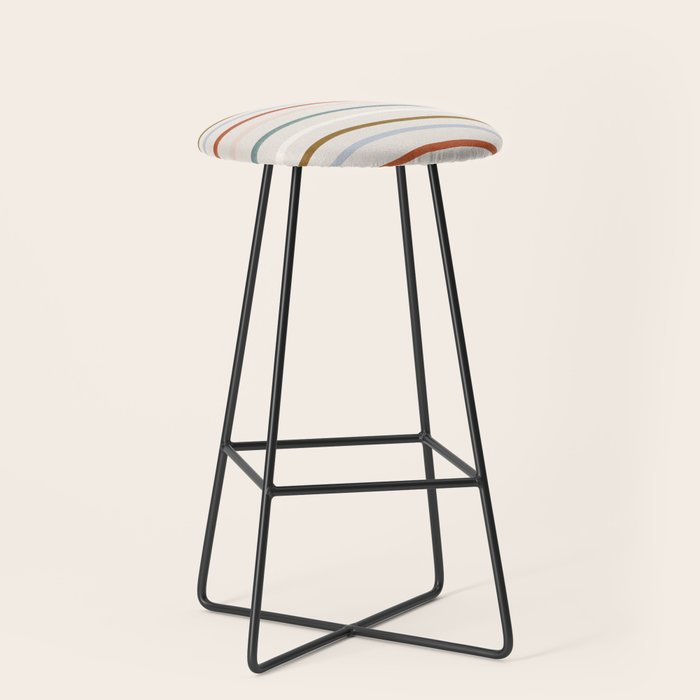 signature stripe Stool Gallery Image 1