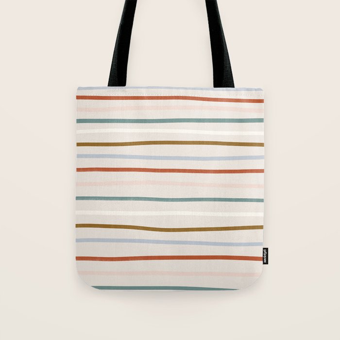 signature stripe Tote Bag Gallery Image 1