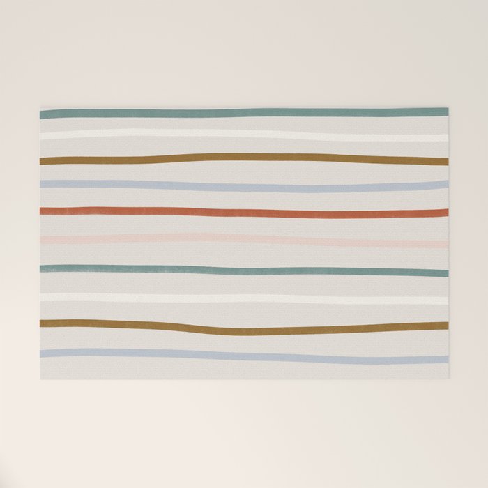 signature stripe Welcome Mat Gallery Image 1