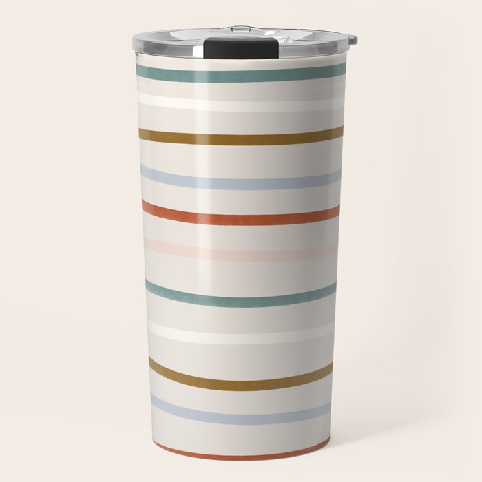 signature stripe Travel Mug Gallery Image 1