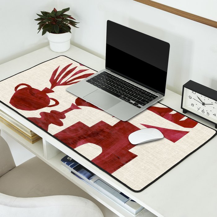 Crimson Village Desk Mat Gallery Image 2