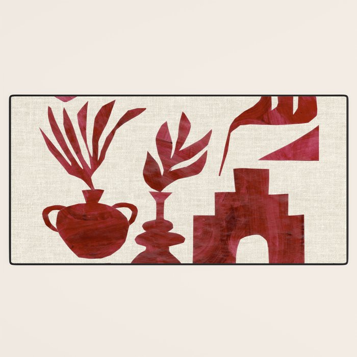 Crimson Village Desk Mat Gallery Image 3