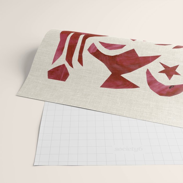 Crimson Village Wrapping Paper Gallery Image 2