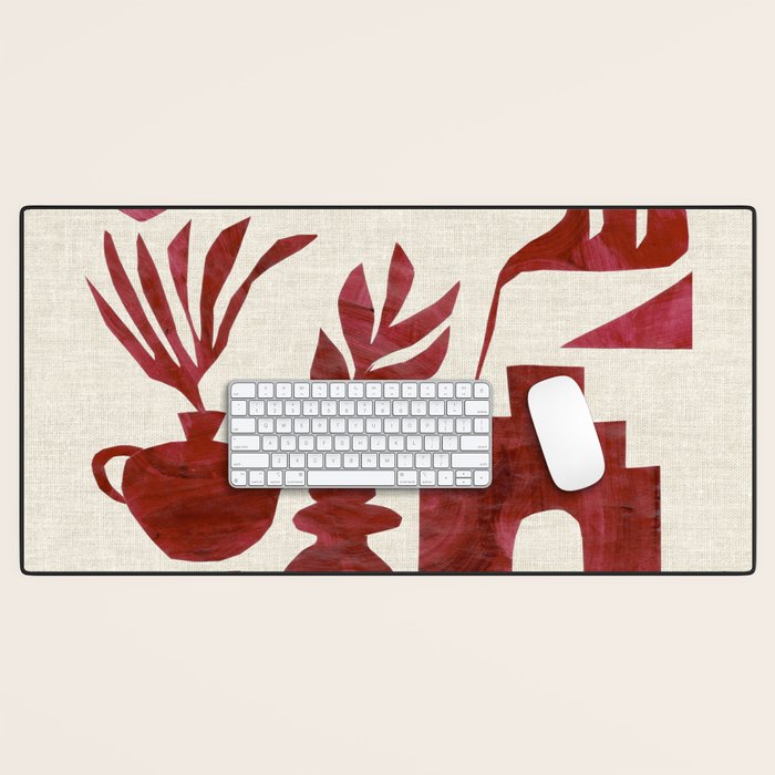 Crimson Village Desk Mat Gallery Image 1