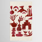 Crimson Village Tablecloth Gallery Image 2