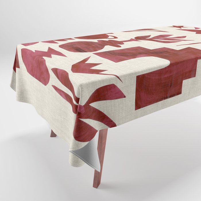 Crimson Village Tablecloth Gallery Image 1