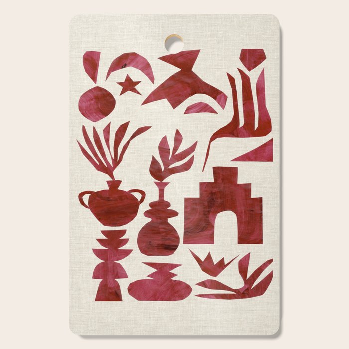 Crimson Village Cutting Board Gallery Image 1