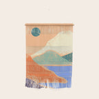 Abstract mountain landscape painting art print Wall Hanging Gallery Image 1